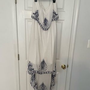 Francesca’s embroidered high low dress